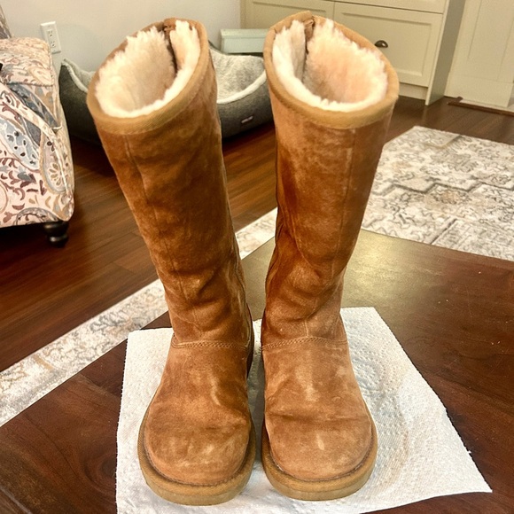 UGG Tall Knightsbridge Tan Boots size 36 - Picture 6 of 12